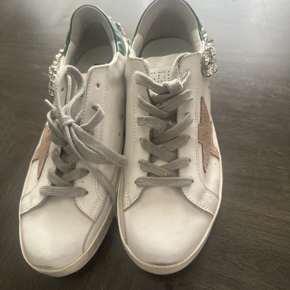 Golden Goose Super Star Rhinestones Embolished  Sneakers Size 40